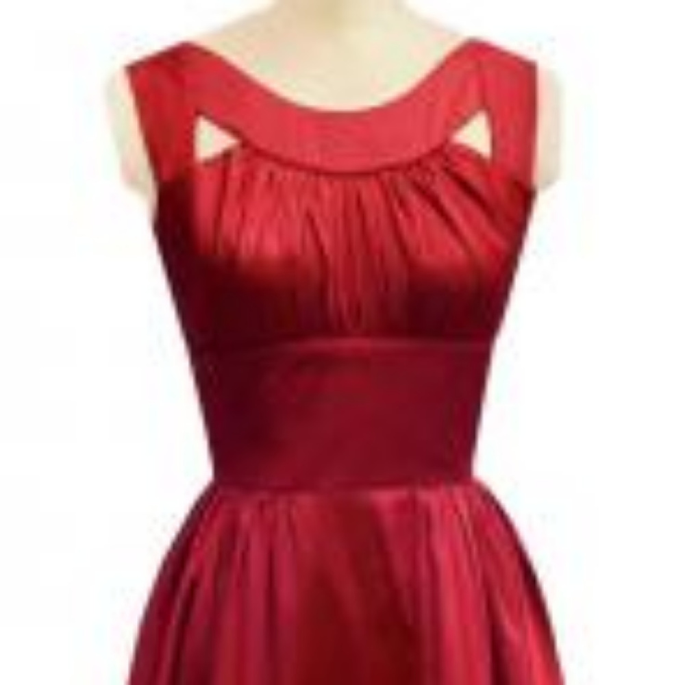 Red Satin Orlando, Size 10, NWT